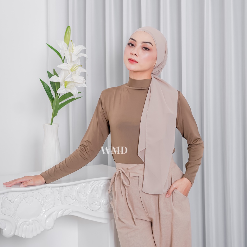 WMD Fashion - Manset Spandek Turtleneck Lengan Panjang Image 2