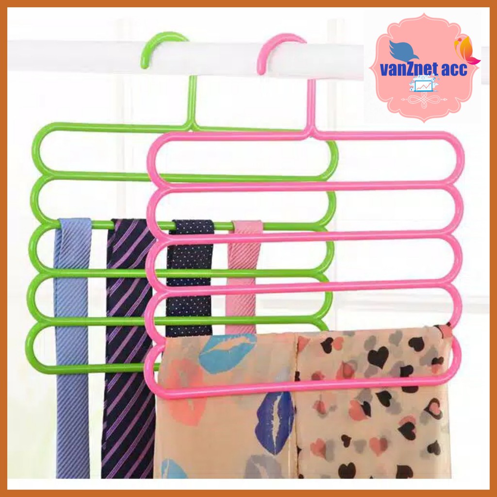 hanger susun  5 laundry  gantungan multifungsi Scarf 