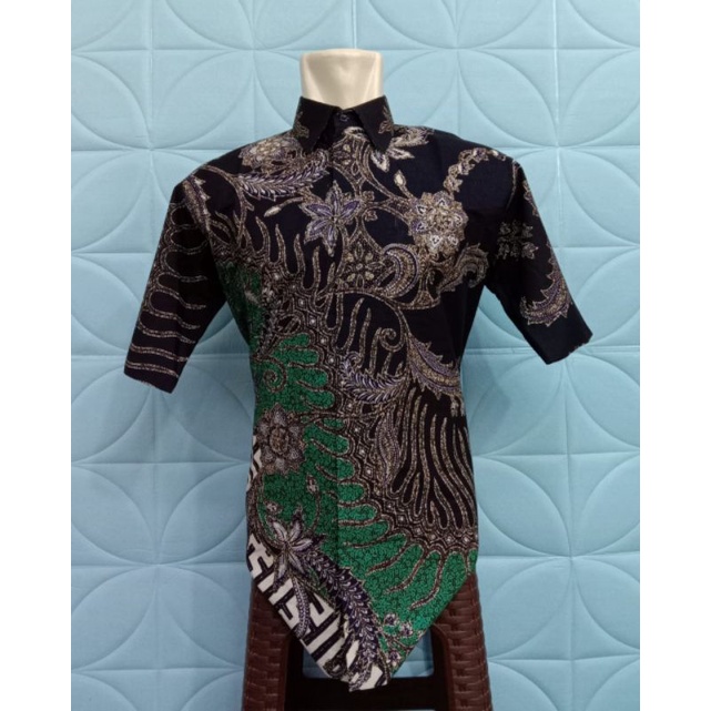hem batik pria tulis kombinasi