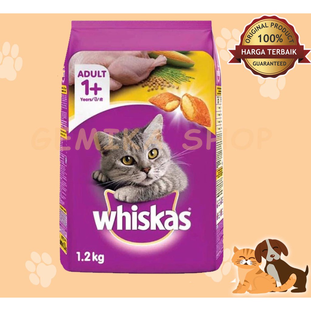 WHISKAS CHICKEN 1.2 KG - Makanan Kucing Kering