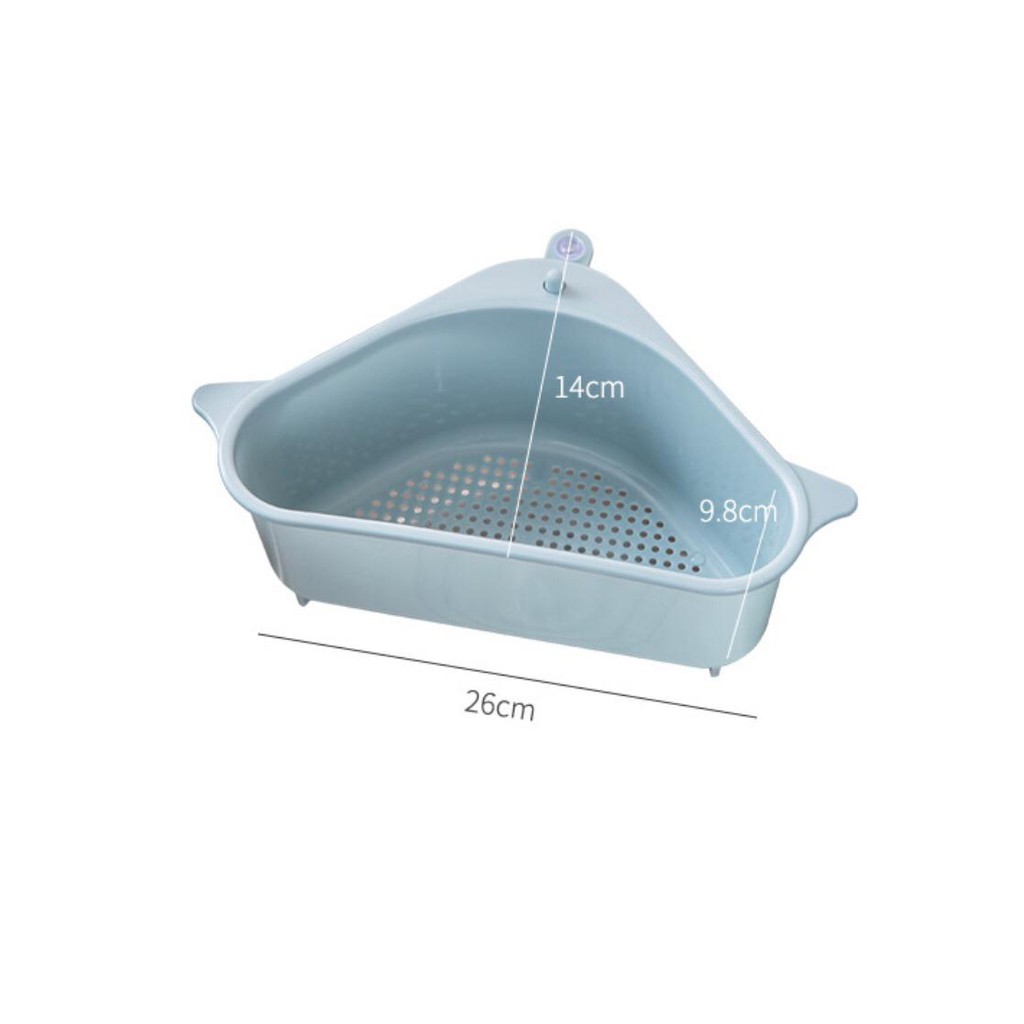 UNNISO - Rak Segitiga Sink /Rak Spons /Kitchen Triangular Sink Strainer Drain