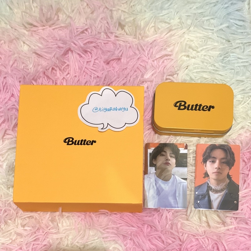 [READY] BUNDLE ONLY  ALBUM BTS BUTTER WEVERSE CREAM UNSEALED PC TAEHYUNG V