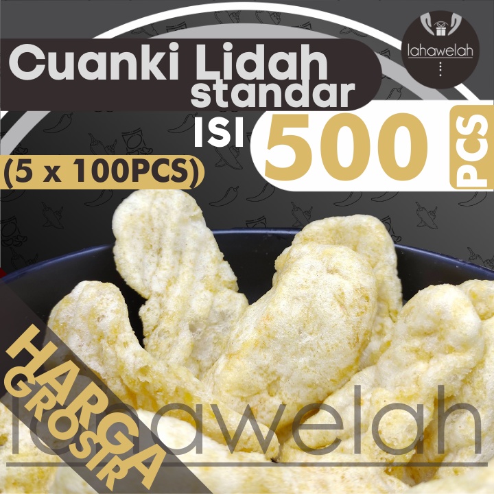 

GROSIRAN - 500pcs Cuanki LIDAH Standar 5x100pcs Pelengkap Baso Aci Seblak by LW (Bisa COD/Kargo)