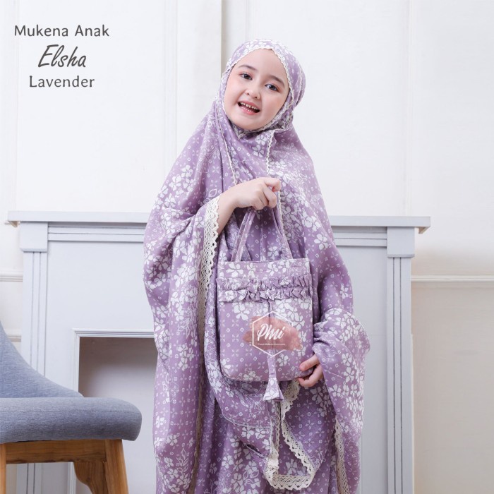 MUKENA ANAK TANGGUNG RAYON ELSA LAVENDER