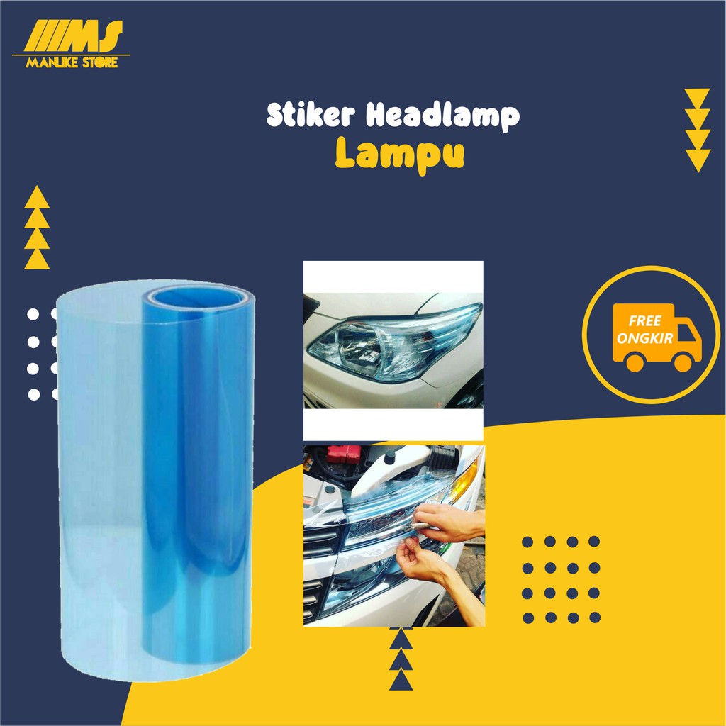 Stiker Lampu Mobil Motor Stiker Headlamp Hybrid Skotlet Lampu