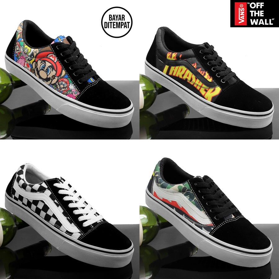 Sepatu Vens Old Skool Classic Motif oldskool Sepatu Vans Murah Pria Wanita