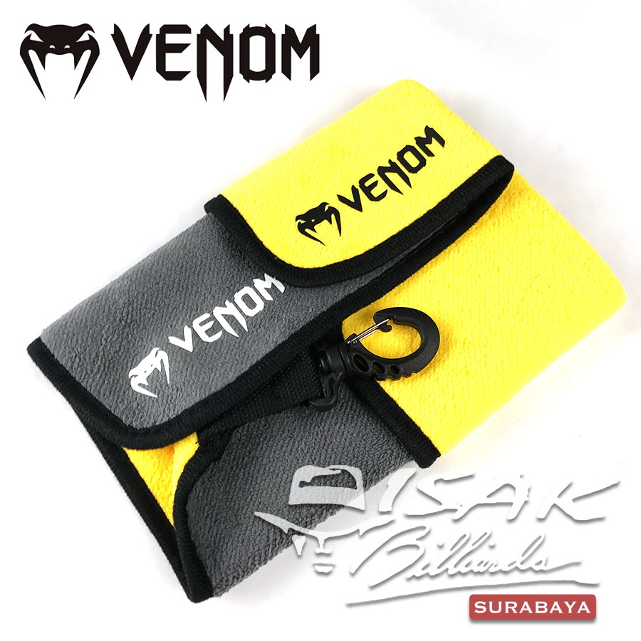 Venom Billiard Towel - Microfiber Handuk Kain Lap Pembersih Stick Billiard