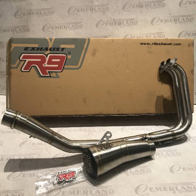 Knalpot R9 GP Stainless SS Kawasaki All New Ninja 250 Fi New 2018 2019 Ninjafi Original
