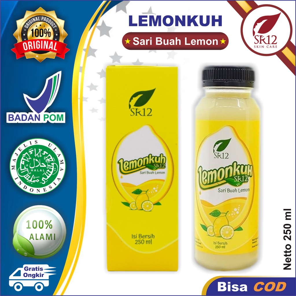 

Lemonkuh SR12 Herbal Netto 250 ml | Sari Buah Lemon SR12 Original