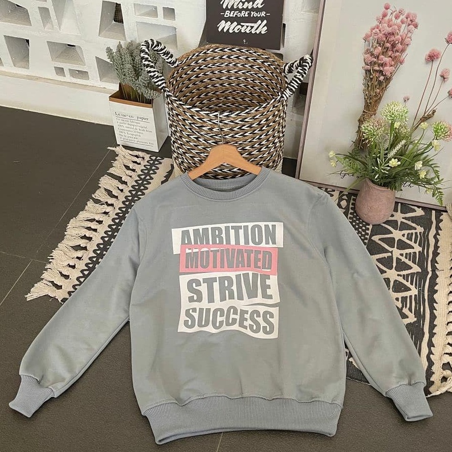 Primadona Sweatshirt Anak Tanggung Lettering Ambition Outwear Tebal