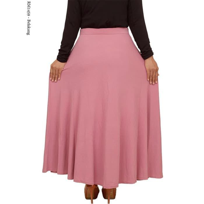 [fashion-muslim] Rok Panjang Waffle Rok Span Polos Rok Wanita