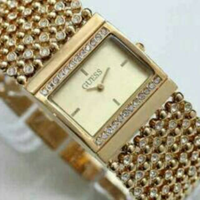 Jam Tangan Wanita Guess Merica Full Gold