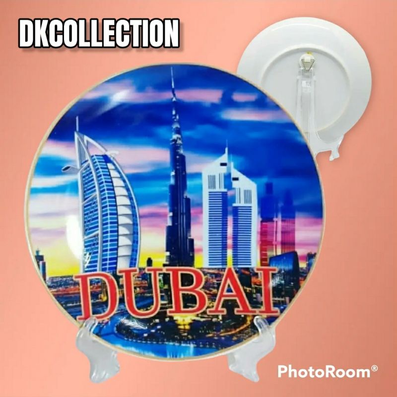 Pajangan piring Dubai piring pajangan dubai Souvenir dubai