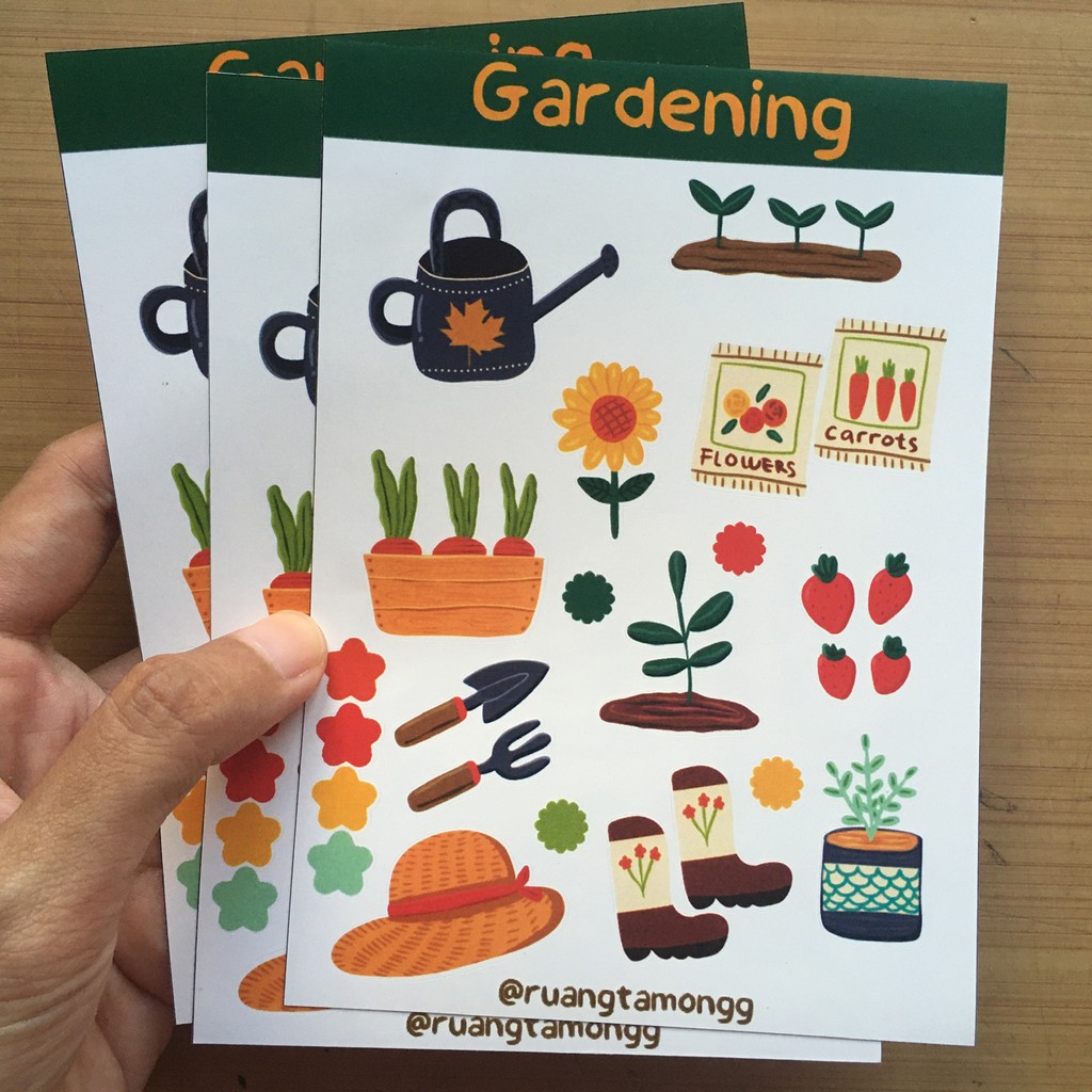 

Gardening Sticker Sheet