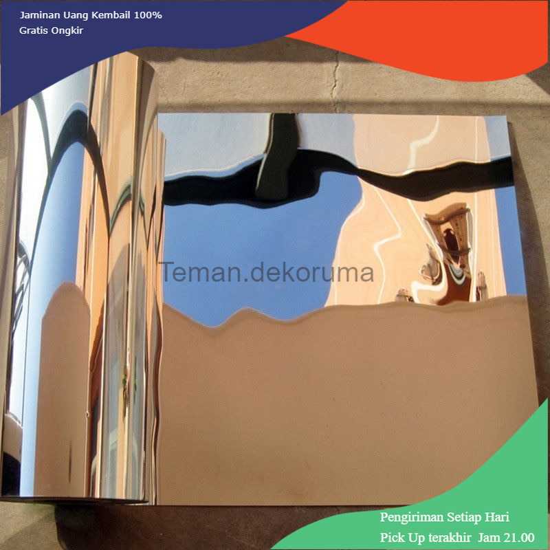 TD-AI SOLEDI Sticker Dekorasi Dinding Reflection Mirror PVC 50x100cm - SL02