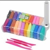 mainan clay  isi 12 pcs warna warni