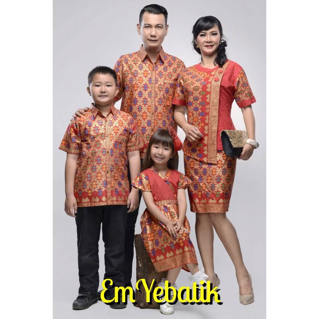 Sarimbit Couple Batik Rok N Blus Wanita Takashimaya Prodo Merah