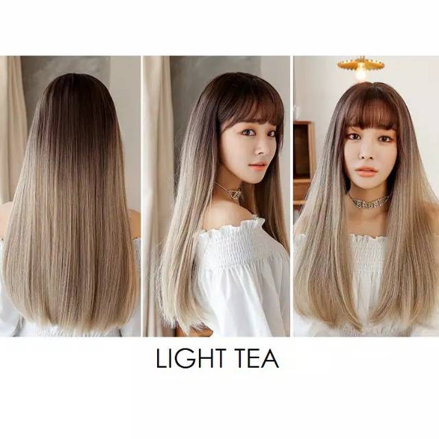 [GRATIS HAIRNET] Wig Gradasi Taro / Light Tea / Honey Pudding / Chocolate