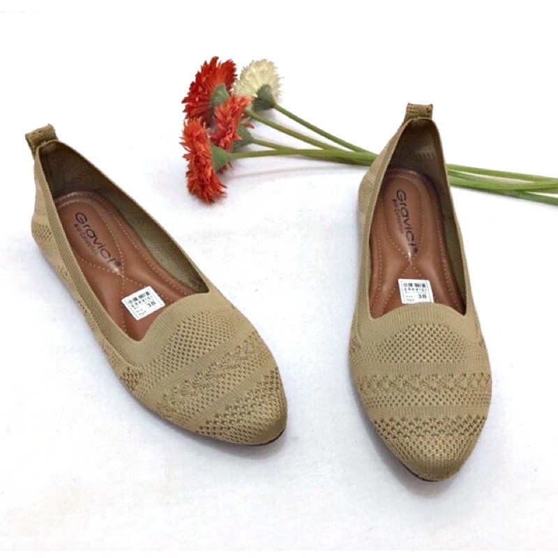 Sepatu Flat Wanita Rajut Import DO-14 GRAVICI