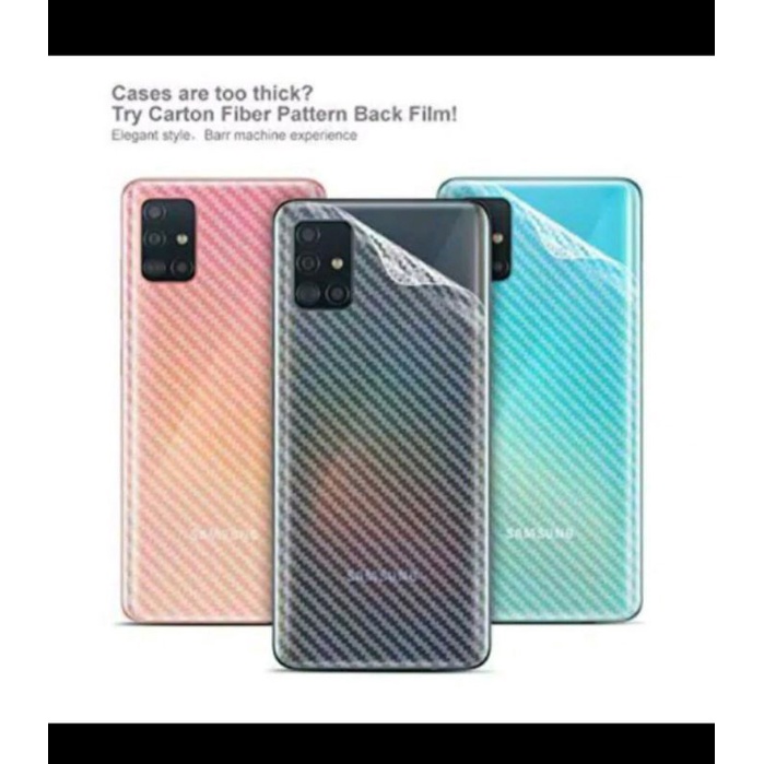 SAMSUNG A03S SKIN KARBON - ANTI GORES BELAKANG SAMSUNG A03S - BC