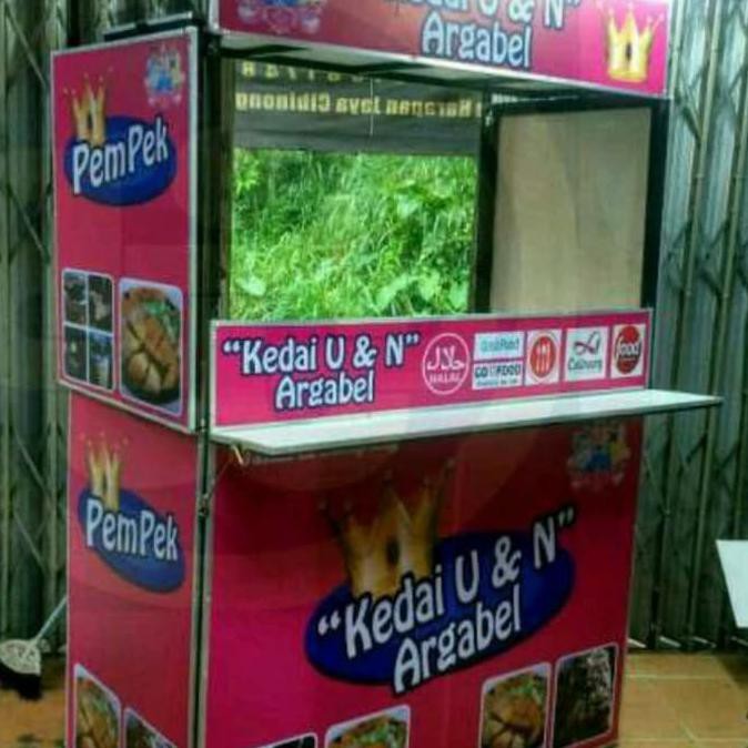Booth portable jumbo , meja stand jualan