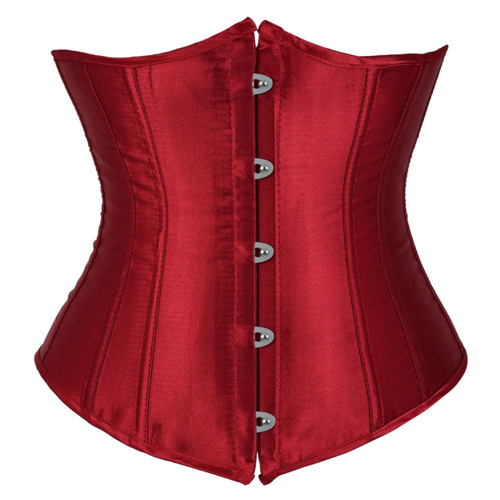 Sexy Gothic Underbust Corset And Waist Cincher Bustiers Top Workout Shape Body Belt Plus Size Linger Shopee Indonesia