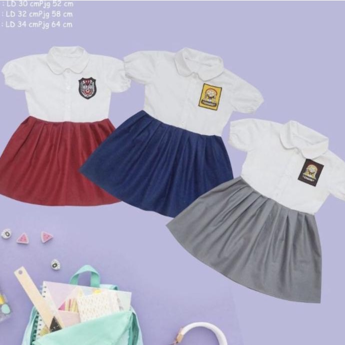ORIGINAL Baju anak laki perempuan seragam sekolah school SD SMP SMA baby drrss