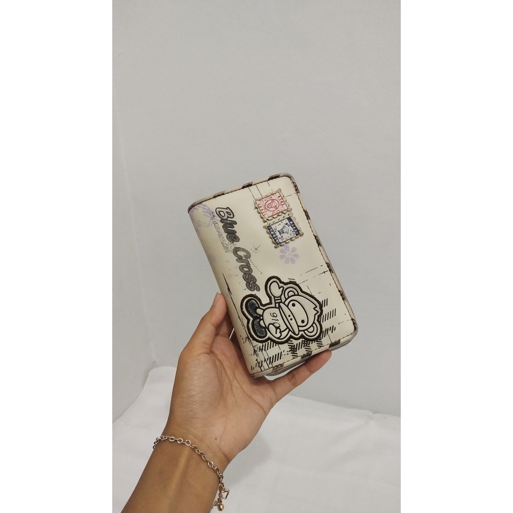 Dompet Lipat Wanita Simple Lucu Brand Blue Cross [ preloved.terawat ]