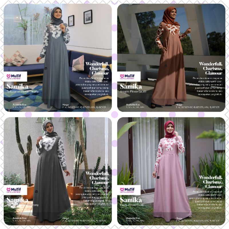 GAMIS MUTIF SAMIKA DUSTY SAMIKA BLACK SAMIKA ARAGON SAMIKA TURBULENCE