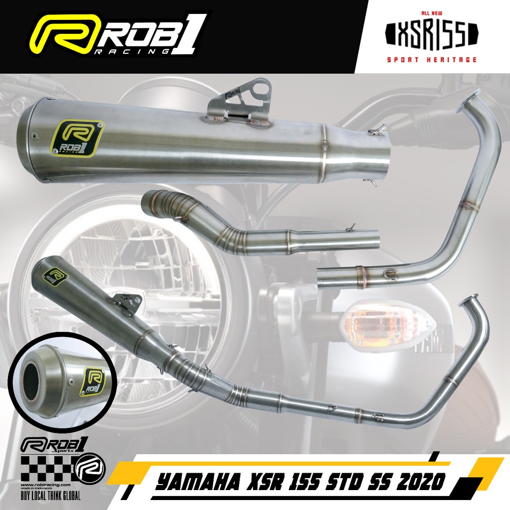 Knalpot Standar Racing ROB1 RCB1 STD SS Yamaha XSR 155