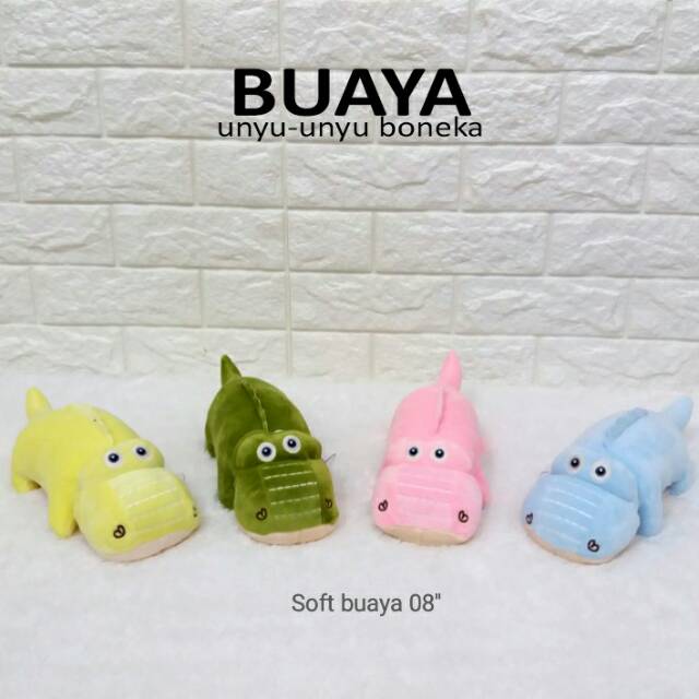 Boneka buaya 25cm aligator hewan animal souvenir