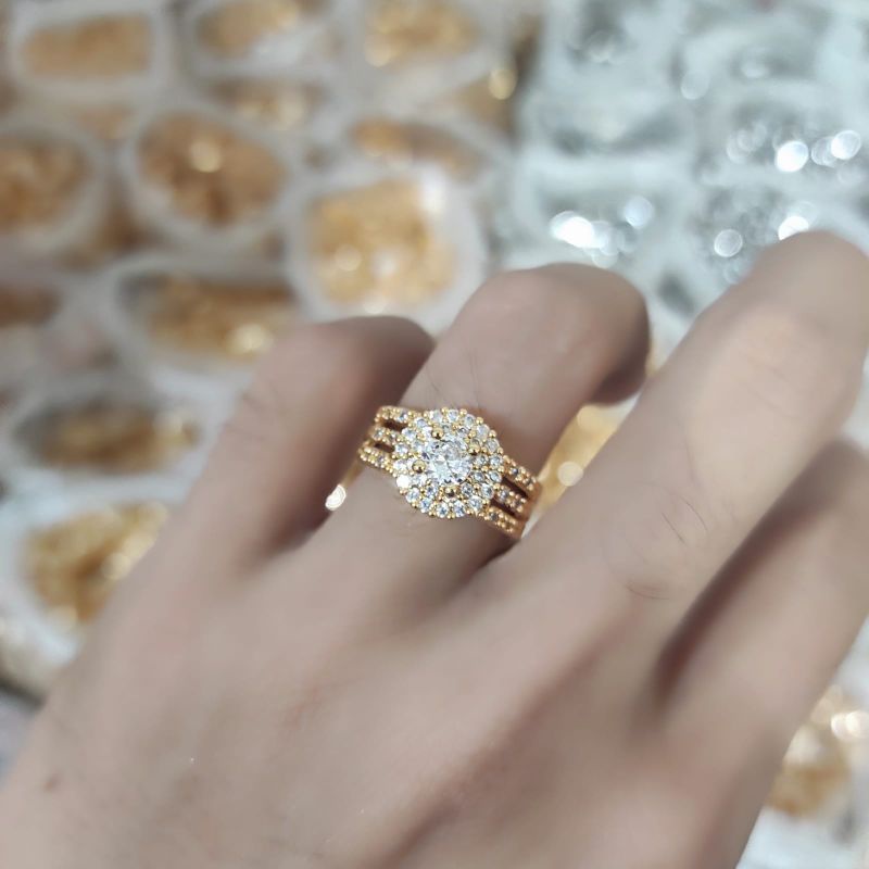 cincin dewasa perhiasan fashion wanita mewah