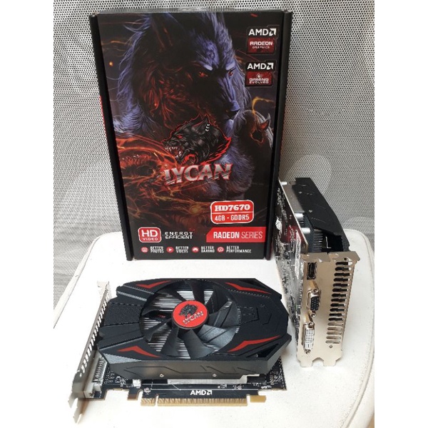 VGA ATi RADEON HD7670 4GB DDR5 128bit NEW garansi