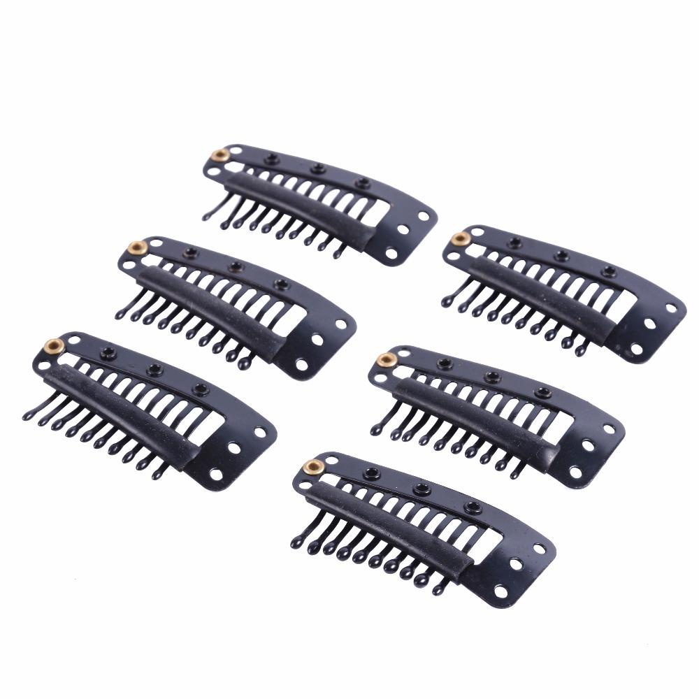 NICKOLAS1 Klip Ekstensi Rambut Bentuk Tetesan Air Kokoh 10-Teeth Untuk Hair Extension Hair Snap Clips