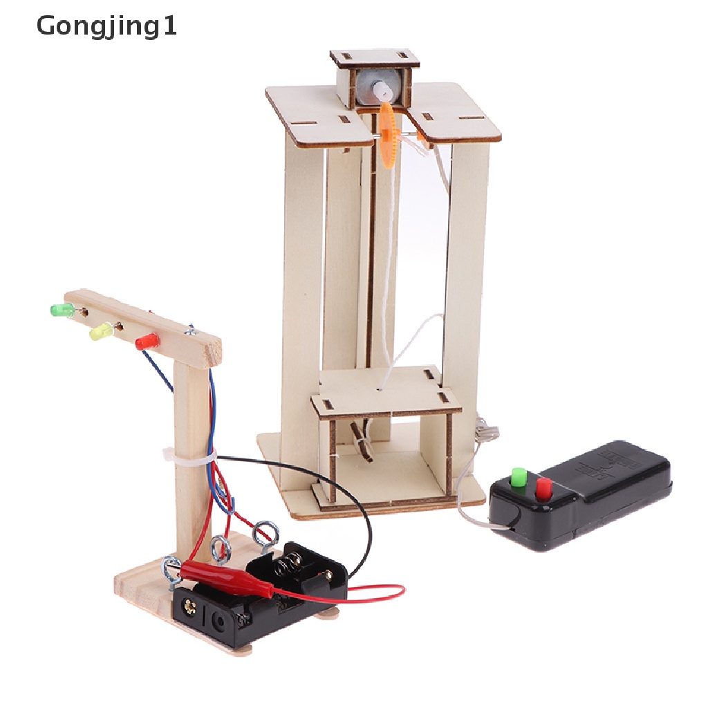 Gongjing1 Mainan Edukasi Mesin Elevator Sinyal Lampu Untuk Eksperimen Sains Anak