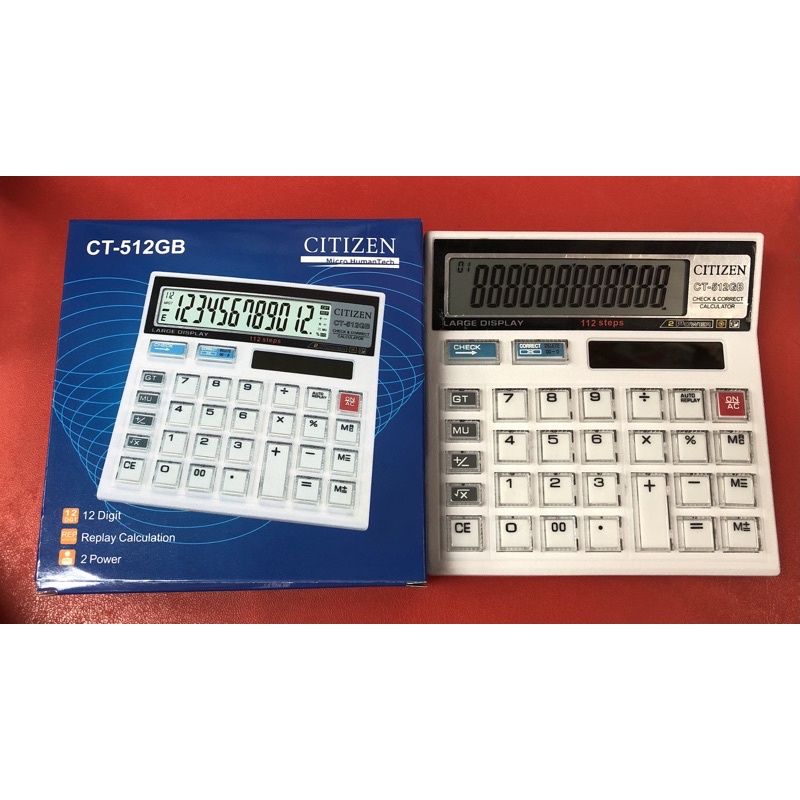 

kalkulator citizen 512T putih / 512Gb