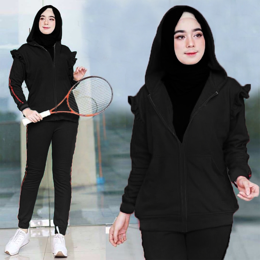 [Setelan Jaket Tanisha SW] setelan jaket wanita var color