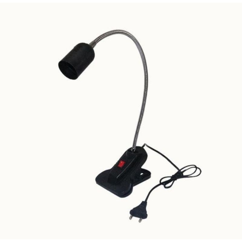 Lampu Meja Jepit Flexibel / Lampu Meja Belajar Jepit Flexibel Hitam Putih Jiamei