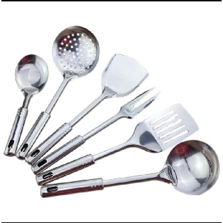 SPATULA GANTUNG SODET SUTIL STAINLESS - KITCHEN TOOL SET 7 IN 1