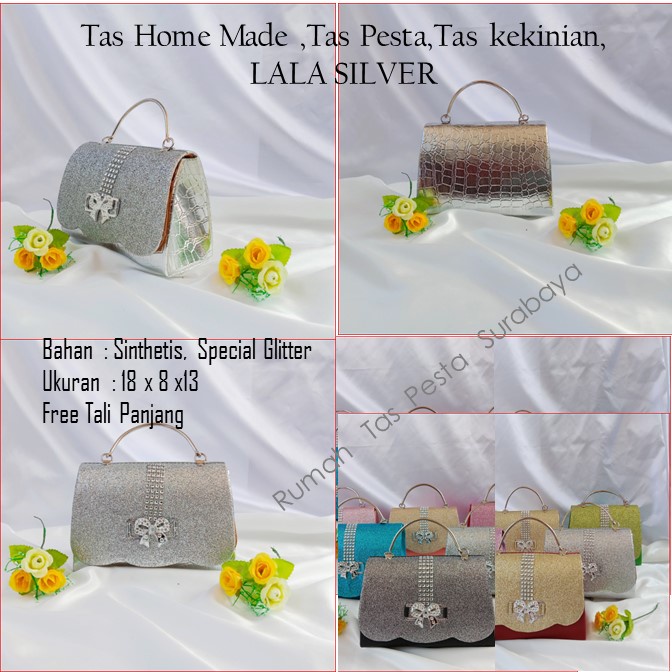 Tas Home Made ,Tas Pesta,Tas kekinian,LALA SILVER