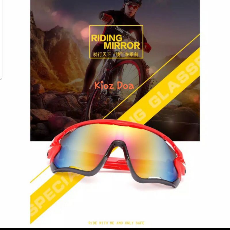 9270 Sunglasses Sport Outdoor / Kacamata Olahraga / Kacamata Sepeda / Kacamata Outdoor Unisex / Kaca