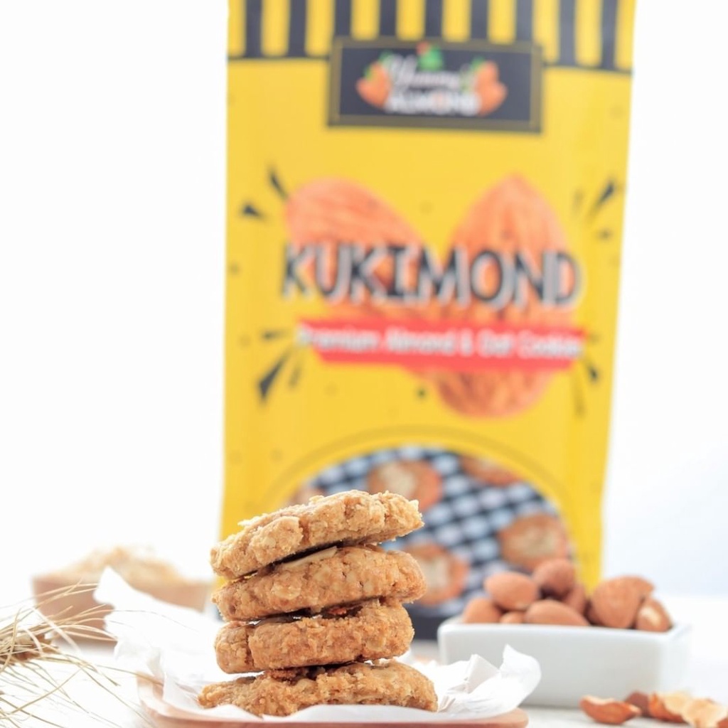 KUKIMOND Almond Oat Cookies / Kukis Kue Pelancar Asi Booster 180gr