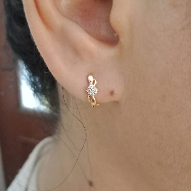 Banyak motif yaa Anting cetek klip jepit anak dan dewasa emas asli kadar 700 70 16k 22 surabaya permata love hati 1 gram NEW ARRIVAL ringan terbaru