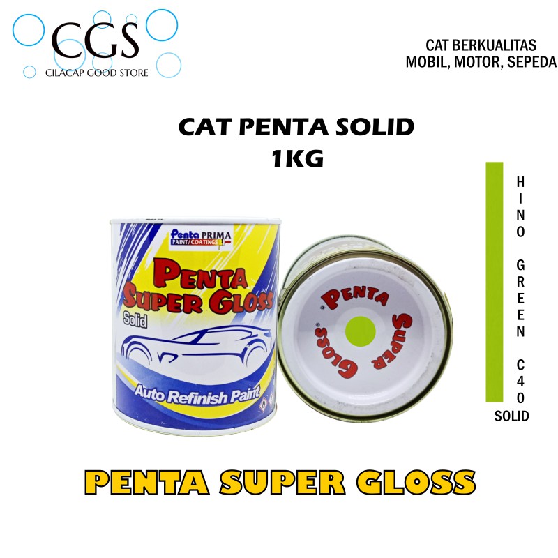 CAT PENTA HINO GREEN C40 1 Kg - cat penta hijau - cat hijau hino - cat mobil hijau - cat trek hino -