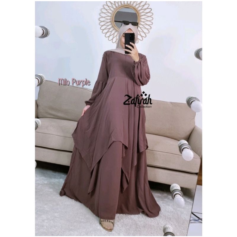 Gamis Malaysia Terbaru / Gamis Terbaru 2022 / Gamis Ceruty Babydoll / Dress Muslim / Gamis Polos / G