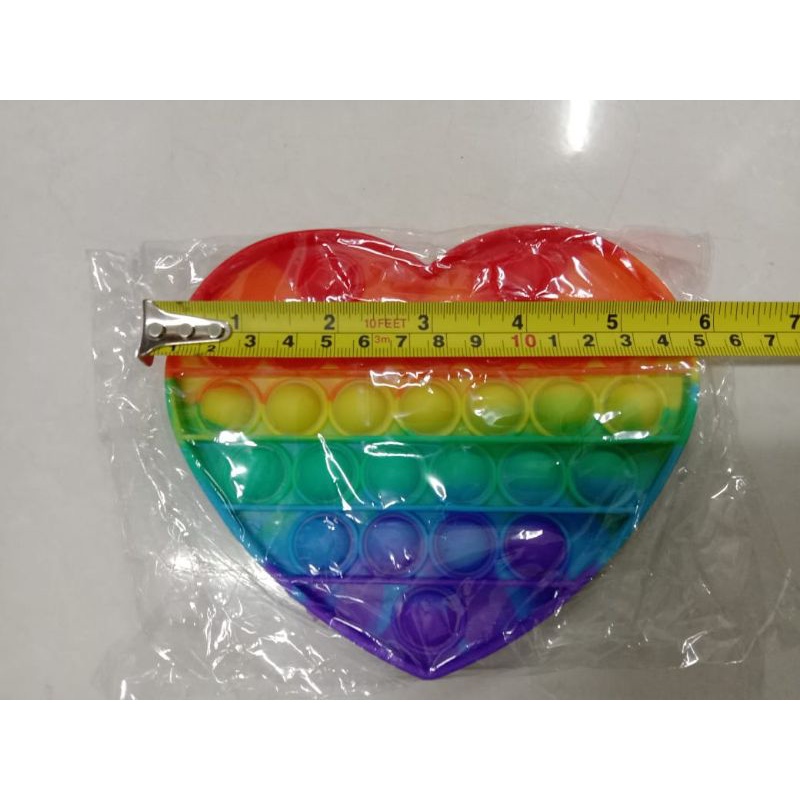 Ready Stok Pop It Murah  Pop It Rainbow 12 - 18 Cm Jumbo/Mainan Edukasi Anti Stress