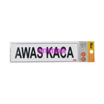 

KRIS SIGN ACRYLIC LABEL STICKER ANODIZED AKRILIK STIKER AWAS KACA