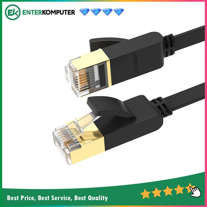 Kabel LAN CAT 7 2 Meter - Flat Version ( Gold Plated )