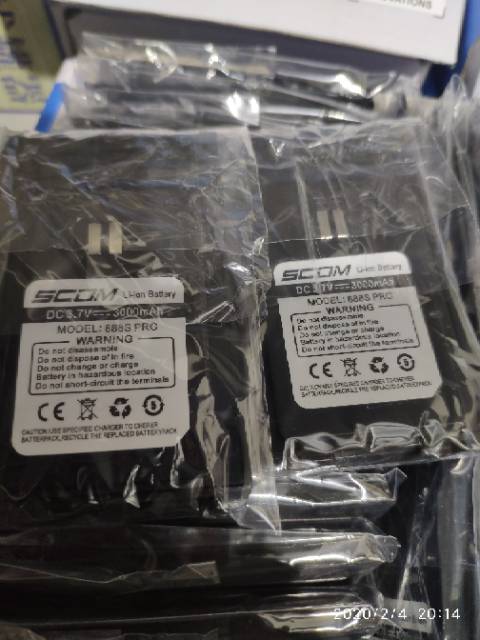 Battery baterai  original HT Scom 888s PRO 3000mAh