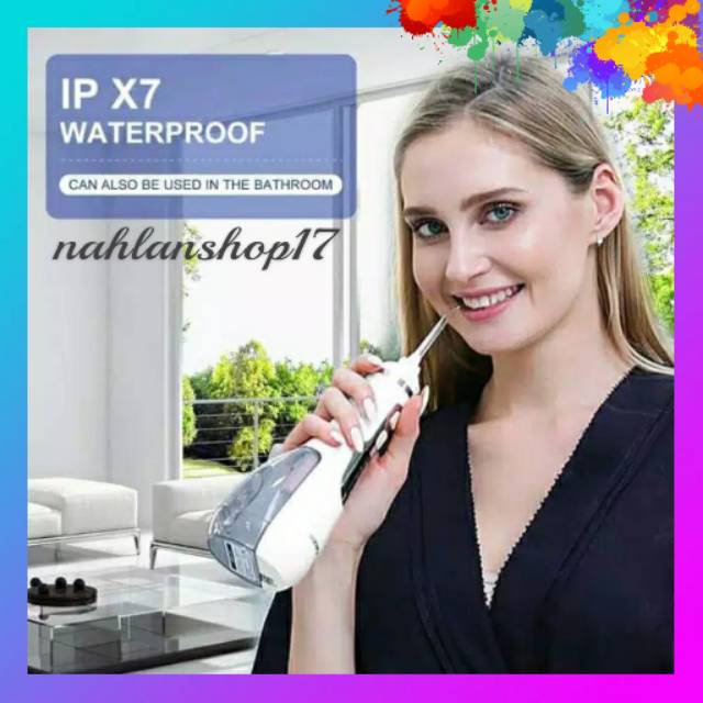 WATERPOUSE DENTAL FLOSSER V500 / WATERPULSE V500 CORDLESS ORAL IRRIGATOR / ALAT PEMUTIH GIGI